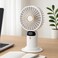 Fitto 5-Speed USB Rechargeable Desktop Fan - Portable, Quiet, Adjustable Airflow