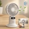 Fitto 5-Speed USB Rechargeable Desktop Fan - Portable, Quiet, Adjustable Airflow