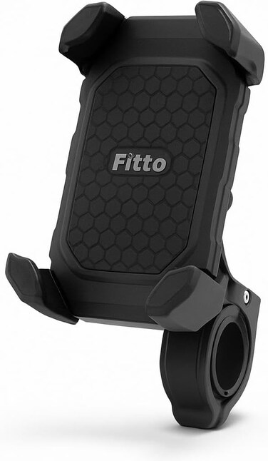 Fitto Mobile Holder for Bike and Bicycle, Plastic, Black