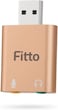 Fitto USB Sound Card with AUX and MIC Ports for PC and Laptop