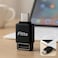 Fitto Micro USB to USB OTG Adapter for Mobile Devices, Black