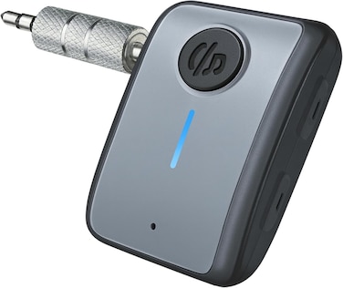 Fitto 3.5mm Wireless Bluetooth Audio Receiver Adapter Universal for Speakers, Headphones, Car Stereo, Black