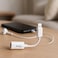 Fitto Lightning to 3.5mm Adapter for iPhone - Audio Aux Jack Dongle, White