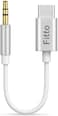Fitto Type C to 3.5mm AUX Audio Adapter Cable, White