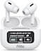 Fitto Wireless Earbuds with Noise Reduction, Touch Control, and Display Screen - White
