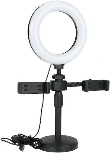 Fitto Live Desktop Ring Light Phone Holder for Streaming &amp; Photography, 21 Inch