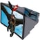 Fitto 3D Screen Magnifier for Mobile Phones - Black 3D Video Screen Enhancer