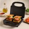 Fitto Non-Stick Electric Sandwich Maker with 850W Heating, Black