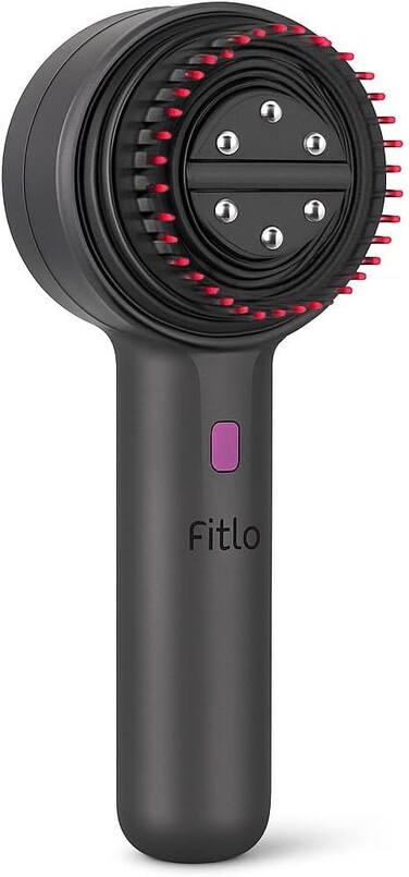 Fitto 3-in-1 Electric Hair Oil Applicator & Scalp Massager, Black