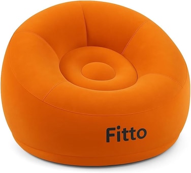 Fitto Inflatable Sofa for Living Room, Bedroom, Office, Balcony - 110x110x85cm, Assorted Colors