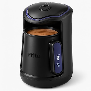Fitto Portable Coffee Maker, 600W Mini Coffee Machine for Home and Travel, 300ml Capacity