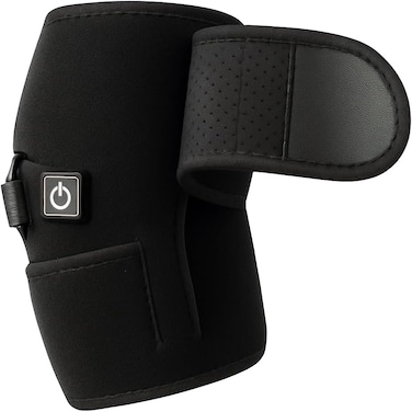 Fitto Heated Knee Brace Support for Arthritis Relief, Thermal Therapy Wrap for Joint Pain, Fits Men and Women, Black