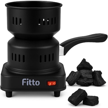 Fitto Atharved Electric Charcoal Burner 500W &ndash; Smokeless Coal Starter for Hookah, BBQ, Incense, Shisha