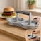 Fitto Burger Press Patty Maker for Steaks and Veggies, Double Head Design, Silver