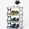 Fitto Multi-Layer Stackable Shoes Rack - 4 Layer Space-Saving Shoe Shelf