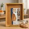 Fitto Wooden Bamboo Serving Tray - Set of 2 Cup Tray Serving Set