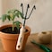 Fitto Hand Cultivator with Wooden Handle and Metal Prongs for Gardening