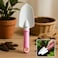 Fitto Small Gardening Trowel with White Metal Scoop and Pink Plastic Handle
