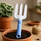 Fitto Small Three-Pronged Garden Fork with Textured Grip Handle