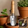 Fitto Stainless Steel Gardening Trowel with Wooden Handle and Leather Strap