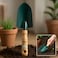 Fitto Garden Trowel with Green Metal Blade and Wooden Handle for Digging and Planting