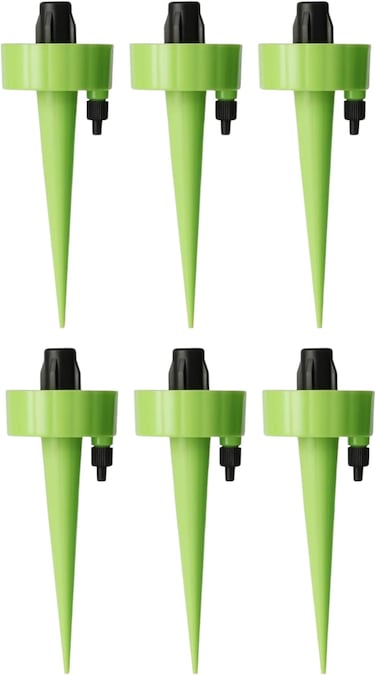 Fitto Plant Watering System Kit with 6 piece Colorful Components for Potted Plants