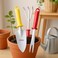 Fitto Gardening Tools Set - Trowel, Hand Rake, and Weeder with Colorful Handles