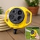 Fitto Yellow Circular Hose Reel with Multiple Outlets and Carrying Handle