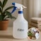 Fitto 1 Litre Clear Plastic Spray Bottle with Nozzle for Cleaning and Gardening