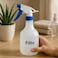 Fitto White Plastic Spray Bottle with Blue Trigger Nozzle, 500 ml
