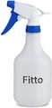 Fitto White Plastic Spray Bottle with Blue Trigger Nozzle, 500 ml