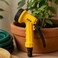 Fitto Yellow Garden Hose Nozzle with Trigger Handle and Adjustable Water Flow