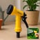 Fitto Yellow Garden Hose Nozzle with Trigger Handle and Adjustable Water Flow