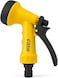 Fitto Yellow Garden Hose Nozzle with Trigger Handle and Adjustable Water Flow