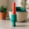 Fitto 5-Inch Snap-In Twist Nozzle for Hoses - Adjustable Water Flow, Red and Green Design