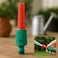 Fitto 5-Inch Snap-In Twist Nozzle for Hoses - Adjustable Water Flow, Red and Green Design