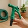 Fitto Adjustable Green Garden Hose Nozzle with Trigger Handle
