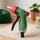 Fitto Adjustable Garden Hose Nozzle with Trigger Handle, Red and Green