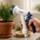 Fitto Handheld Garden Hose Spray Nozzle with Trigger Mechanism and Adjustable Head , White