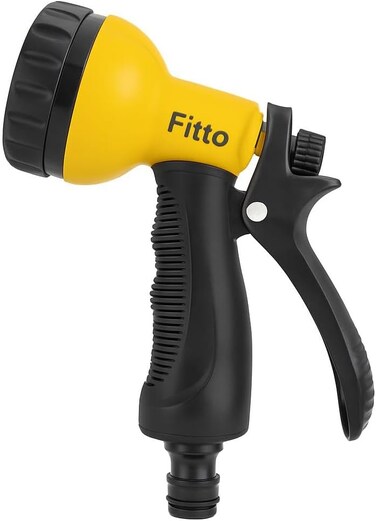 Fitto Adjustable Garden Hose Nozzle with Multiple Spray Settings