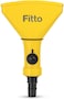 Fitto Yellow Funnel with Wide Triangular Opening and Connector for Easy Liquid Transfer