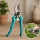 Fitto Ergonomic Pruner Shears with Metal Blade for Easy Plant Cutting