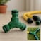 Fitto Green Three-Way Coupling Coupler for Garden Hoses