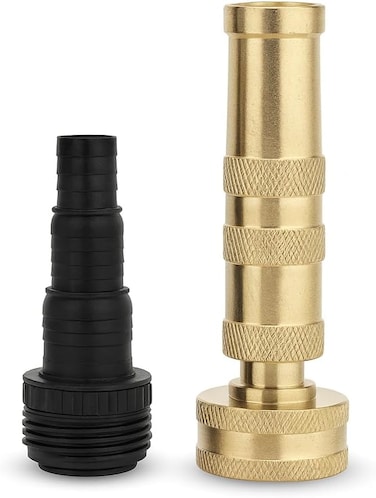 Fitto Hose Nozzle Set - Black and Gold Nozzles for Efficient Watering