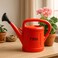 Fitto Red Plastic Watering Can with Long Spout - 5 Litre Capacity