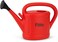 Fitto Red Plastic Watering Can with Long Spout - 5 Litre Capacity