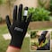 Fitto Durable Black Work Gloves with Textured Grip for Construction and Gardening