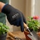 Fitto Black Gloves with Textured Grip and Blue Accent for Gardening and Work