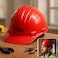 Fitto Red Hard Hat for Construction Safety, Durable Head Protection