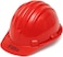 Fitto Red Hard Hat for Construction Safety, Durable Head Protection